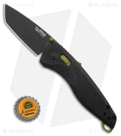 SOG Aegis AT Spring Assisted Tanto Knife Rescue Black (3.1" Black) -Sog SOG Aegis AT Spring Assisted Tanto Knife Rescue Black 3in Black BHQ 176440 td size