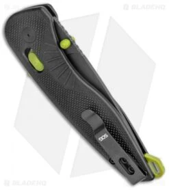 SOG Aegis AT Tanto AT-XR Lock Knife Black GRN W/Safety (3.13" Black) -Sog SOG Aegis AT TAnto Lock Black Black BHQ 122310 jr side