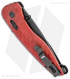 SOG Aegis AT Tanto AT-XR Lock Knife Red GRN W/Safety (3.1" Black) -Sog SOG Aegis AT TAnto Lock Red Black BHQ 122325 jr side