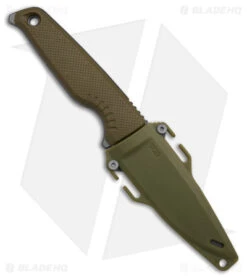 SOG Altair FX Fixed Blade Knife Field Green (3.4" Black) 17-79-03-57 -Sog SOG Altair FX FBK Field Green 3in Black BHQ 140855 td sheath
