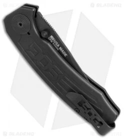 SOG Banner Spring Assisted Knife Black Aluminum (3.5" Black) BA1001 8 SOG Banner Spring Assisted Knife Black Aluminum (3.5" Black) BA1001 -Sog SOG Banner black aluminum black BA1001 BHQ 52223 er side