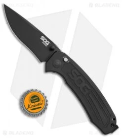 SOG Banner Spring Assisted Knife Black Aluminum (3.5" Black) BA1001 9 SOG Banner Spring Assisted Knife Black Aluminum (3.5" Black) BA1001 -Sog SOG Banner black aluminum black BA1001 BHQ 52223 er size