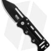 SOG Cash Card Liner Lock Wallet Knife Black (2.75" Satin) EZ4