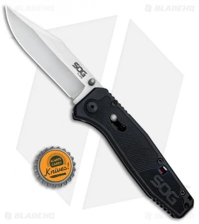SOG Flare Clip Point Assisted Opening Knife (3.5" Satin) FLA1001-CP 6 SOG Flare Clip Point Assisted Opening Knife (3.5" Satin) FLA1001-CP - Image 4