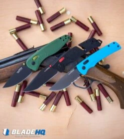 SOG Aegis AT Spring Assisted Knife Forest Green GRN (3.13" Gray) -Sog SOG Flash AT MK3 Civic Cyan partially serrated BHQ kp over under web