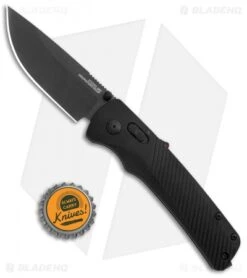 SOG Flash AT-XR Lock Knife Blackout GRN (3.45" Black) -Sog SOG Flash AT XR Lock Blackout GRN Black BHQ 105713 jr bottlecap
