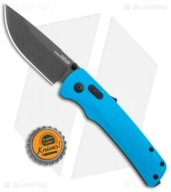 SOG Flash AT-XR Lock Assisted Opening Knife Civic Cyan (3.45" Dark Gray) -Sog SOG Flash Mk3 ATXR Lock Civic Cyan Gray BHQ 105718 jr bottlecap