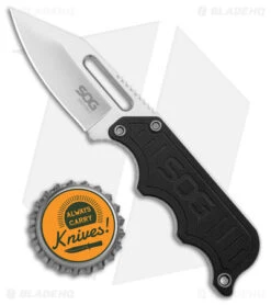 SOG Instinct Fixed Blade Knife Black G-10 (2.3" Satin) NB1012 -Sog SOG Instinct Fixed Blade Black G 10 Satin BHQ 28203 jr bottlecap