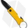 SOG Keytron Clip Point Folding Knife Key Chain Yellow (1.9" Black) KT1005-CP -Sog SOG Keytron CP Key Chain Yellow Black KT1005 CP BHQ 104066 jr