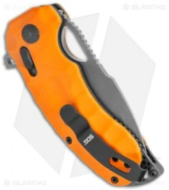 SOG Kiku XR LTE Knife Orange G-10 (3" Gray) 12-27-03-57 -Sog SOG Kiku XR LTE Blackout XR Lock Orange G 10 Black 12 27 03 57 BHQ 116851 jr side
