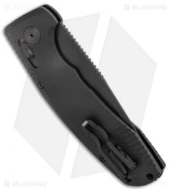SOG Knives SOG-TAC AU Drop Point Automatic Knife Black Aluminum (3.4" Black) -Sog SOG Knives SOG TAC AU Auto Black Black BHQ 119258 jr side