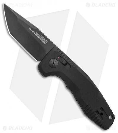 SOG Knives SOG-TAC AU Compact Tanto Automatic Knife Aluminum (2.9" Black) 3 SOG Knives SOG-TAC AU Compact Tanto Automatic Knife Aluminum (2.9" Black)