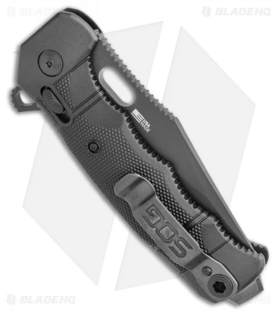 SOG Seal XR Flipper XR-Lock Knife Black FRN (3.9" Black S35VN) 5 SOG Seal XR Flipper XR-Lock Knife Black FRN (3.9" Black S35VN) - Image 3