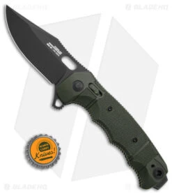 SOG Seal XR Flipper Knife OD Green FRN (3.9" Black S35VN) BHQ Exclusive 9 SOG Seal XR Flipper Knife OD Green FRN (3.9" Black S35VN) BHQ Exclusive -Sog SOG Seal XR Lock Knife OD Green FRN 3in Black S35VN BHQ 131605 td size jr td