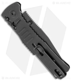SOG SlimJim Black Assisted Opening Knife (3.18" Black Plain) SJ-32 -Sog SOG SlimJim Black Assisted Opening Black BHQ 11534 jr side