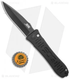 SOG Spec Elite I Automatic Knife (3.5" Black) SE-52 -Sog SOG Spec Elite I Auto Knife Black BHQ 8487 jr bottlecap