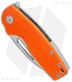 SOG Stout FLK Frame Lock Knife Orange G-10 (2.75" Stonewash) -Sog SOG Stout FLK Orange G 10 SW BHQ 137222 jr spine