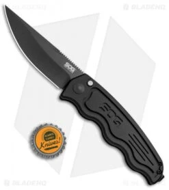 SOG-TAC Clip Point Automatic Knife (3.5" Black) ST-02 -Sog SOG TAC Clip Point Black ST 02 BHQ 7512 jr bottlecap 2