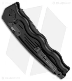 SOG-TAC Clip Point Automatic Knife (3.5" Black) ST-02 -Sog SOG TAC Clip Point Black ST 02 BHQ 7512 jr side