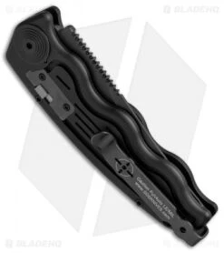 SOG Knives Mini SOG TAC Automatic Knife (3" Black) ST-11 -Sog SOG TAC Clip Point Mini Black ST 11 BHQ 3162 jr side