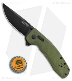 SOG-TAC XR Lock Knife OD Green G-10 (3.4" Black) 9 SOG-TAC XR Lock Knife OD Green G-10 (3.4" Black) -Sog SOG TAC XR OD Green G 10 Black BHQ 107727 LS Bottlecap