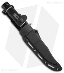 SOG Tech Bowie Fixed Blade Knife (6.4" Black) S10B 7 SOG Tech Bowie Fixed Blade Knife (6.4" Black) S10B -Sog SOG Tech Bowie Black S10B K BHQ 7008 jr sheath