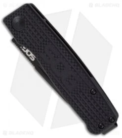 SOG Terminus Slip Joint Folding Knife Black G-10 (3" Black) -Sog SOG Terminus Black TM1002 BX jr spine