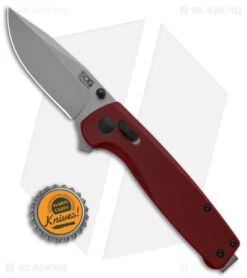 SOG Terminus XR Lock Knife Crimson Red G-10 (3" Stonewash) TM1023-BX -Sog SOG Terminus XR Lock Knife Crimson Red G10 3in Stonewash BHQ 99815 td size