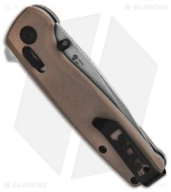 SOG Terminus XR Lock Knife Tan G-10 (3" Stonewash) TM1024-CP -Sog SOG Terminus XR Lock Knife Tan G 10 3 in BHQ 137485 td side
