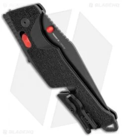SOG Trident AT-XR Lock Knife Black/Red Clip Point (3.7" Black) -Sog SOG Trident AT XR Lock Black Red CP Black BHQ 105690 jr side