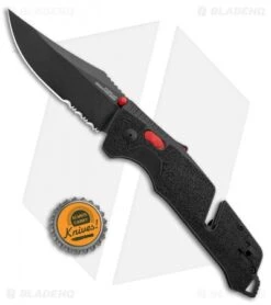 SOG Trident AT-XR Lock Knife Black/Red Clip Point (3.7" Black Serr) 9 SOG Trident AT-XR Lock Knife Black/Red Clip Point (3.7" Black Serr) -Sog SOG Trident AT XR Lock Black Red CP Black Serr BHQ 105693 jr bottlecap
