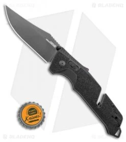 SOG Trident AT-XR Lock Knife Blackout Clip Point (3.7" Black) -Sog SOG Trident AT XR Lock Knife Blackout Clip Point 3.7inBlack 11 12 05 57 BHQ 105700 LS Bottlecap