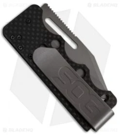 SOG Ultra C-Ti Money Clip Knife Carbon Fiber (2.8" Bead Blast) -Sog SOG Ultra C Ti SOGAC79 BX jr side