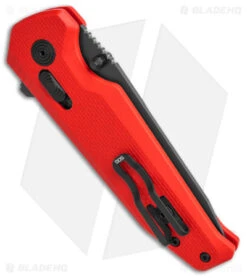 SOG Vision XR LTE Flipper Knife Red G-10 (3.4" Black) -Sog SOG Vision XR LTE Knife Red G10 3in Black BHQ 140127 td side