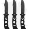SOG Bowie Fixed Blade Throwing Knives (Set Of 3) F04T-N -Sog sog fixed blade throwing knives f04tn cp 2