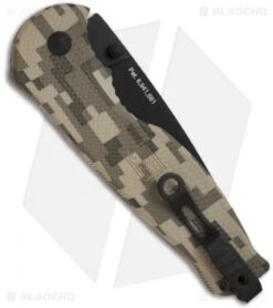 SOG Flash II Assisted Opening Knife Digi Camo (3.5" Black Serr) DFSA-98 -Sog sog flash ii tini serr tfsa 98 back