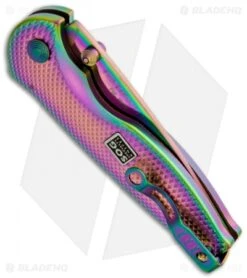 SOG Flash I Spring Assisted Knife (2.5" Spectrum) RAFSA-7 5 SOG Flash I Spring Assisted Knife (2.5" Spectrum) RAFSA-7 -Sog sog folding rainbow aluminum flash 1 rafsa 7 side