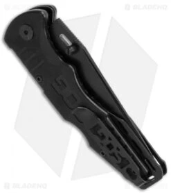 SOG Salute Mini Lockback Knife (3.125" Black) FF1101 -Sog sog salute mini black ff1101 cf side jm