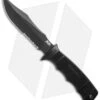 SOG Seal Pup Elite Fixed Knife W/ Kydex Sheath (4.85" TiNi Serr) E37T-K -Sog sog seal pup elite e37t k
