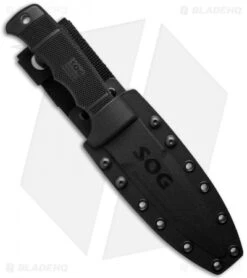 SOG Seal Pup Fixed Knife W/ Kydex Sheath (Powder Coat SER) M37-K -Sog sog seal pup elite m37 k sheath
