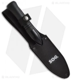 SOG Spirit Fixed Blade Knife + Nylon Sheath (4.25" Black) FS-01 -Sog sog spirit fs01 n sheath