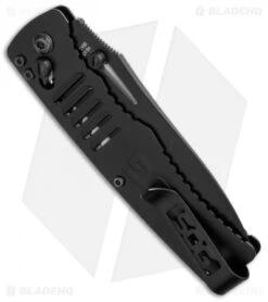 SOG Targa Tanto Folding Knife Black (3.50" Black) TG1002-BX -Sog sog targa black tg1002 bx side cm